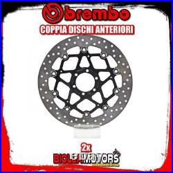 2-78b40870 Pair Front Brake Discs Brembo Moto Morini Corsaro 2005-2009 1200cc Fl