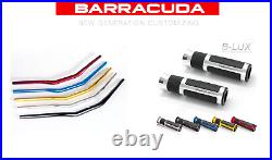 BARRACUDA handlebar 28/22 + BLUX knobs for motorcycle Morini SCRAMBLER CORSAIR