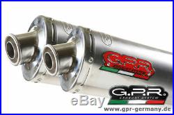 GPR Classic Line Titan Oval Moto Morini Corsaro 1200 2005-11 Slip On Doppelends