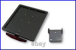 Highsider CNC license plate mounting plate with Uni- holder type 3, black anodiz
