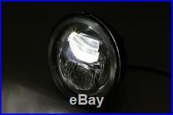 Highsider LED main headlight insert TYPE 7 with sidelight ring chrome 5 3/4 inch