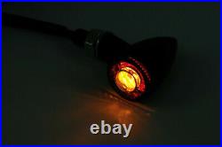 Highsider LED tail light, brake light, turn signal unit APOLLO BULLET, black
