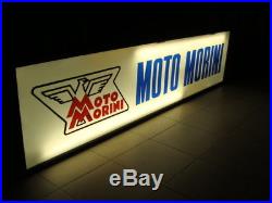 Insegna luminosa Moto Morini 350 GT Sport Corsaro Scrambler old sign italy