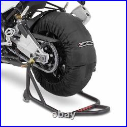 Motorcycle Paddock Stand Set SX4 + Tyre Warmers Set 60-80-95 C