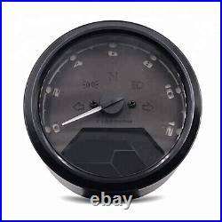 Motorcycle Tachometer Speedometer LCD Digital Rev Counter Analog Zaddox TM1