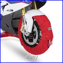 Motorcycle Tyre Warmers ConStands Superbike 60-80 °C Set Red