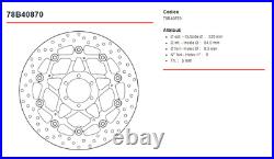 Pair Front Discs Brembo Gold Series Floating Motorcycle Morini 1200 Corsaro 2011