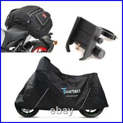 Set Motorbike phone holder SH2 + Tail Bag X50 + Cover Size L Tourtecs