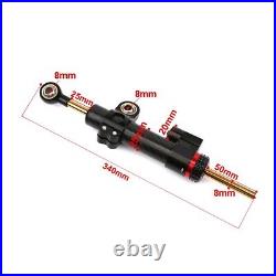 Steering damper motorcycle / Steering stabilizer Zaddox LD2 universal Carbon